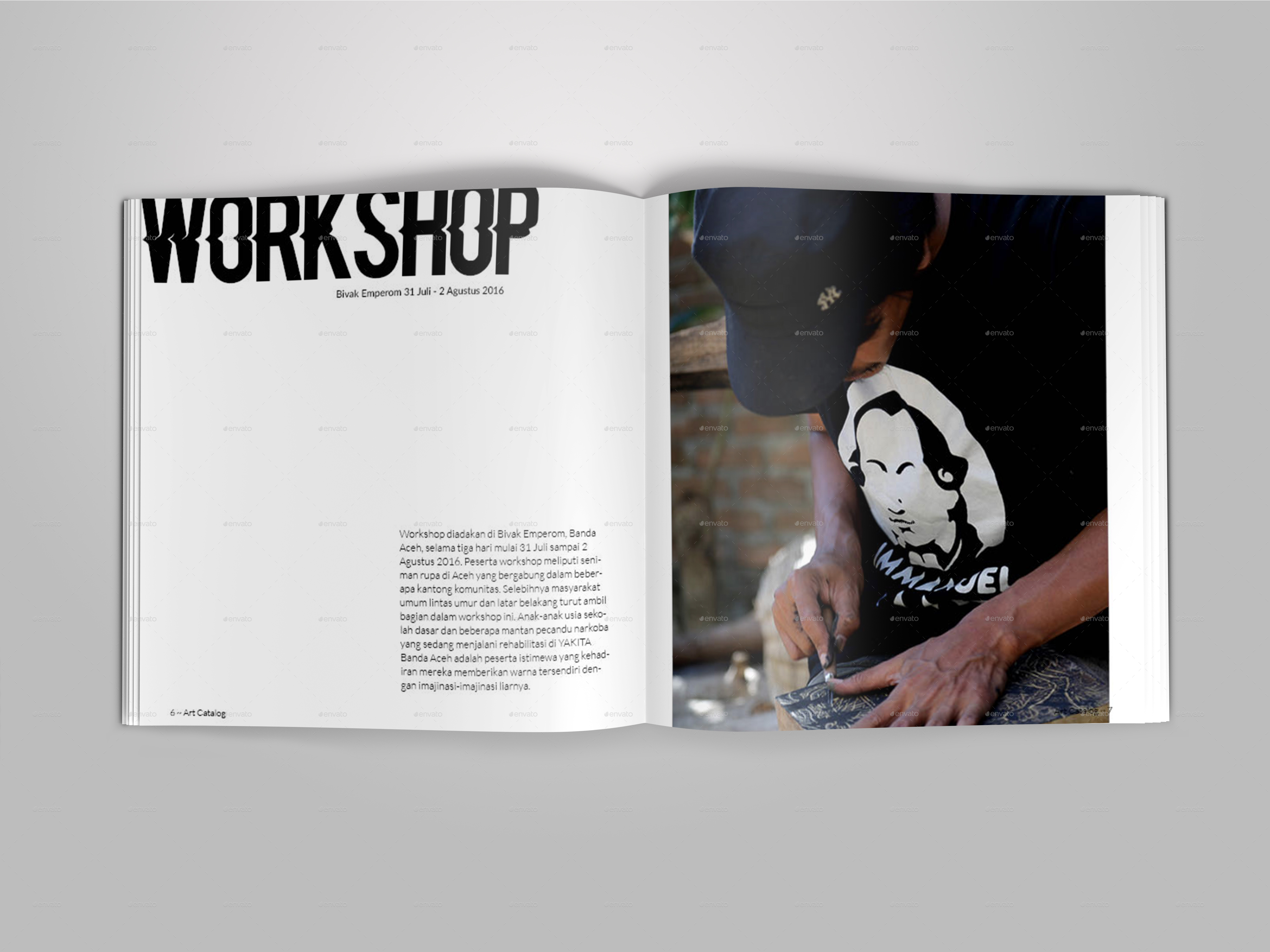 Square Size Photo Portfolio by bookrak GraphicRiver